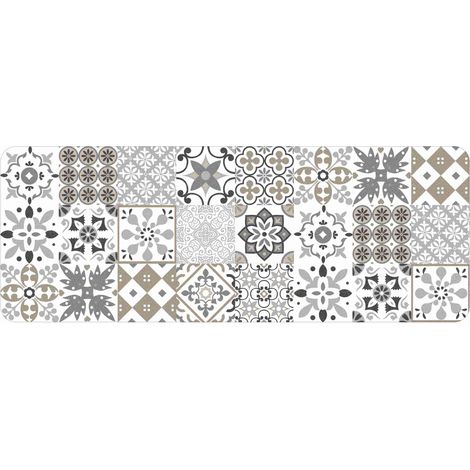 Homemaison – Tapis persan rectangle 45 x 120 cm – Mousse imprimée – Style salou – Couleur naturelle – Tapis décoratif pour salon et chambre (1/4)