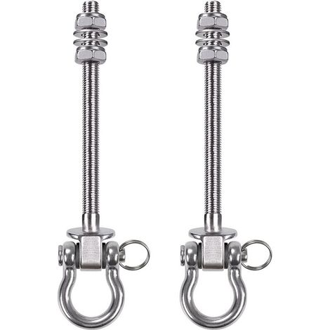 bulloni di sospensione da 23,5 cm per amaca, kit di fissaggio per altalena, sedia da interno/esterno, corda da yoga, sacco da boxe, sacco di sabbia (1/4)