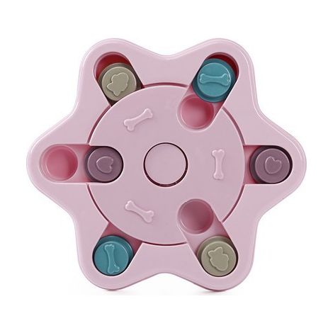 Rosa Haustierspielzeug Drehscheiben für Hunde (1/4)