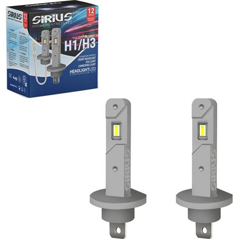 DISCORAMA® KIT LAMPADE LED SIRIUS H1 12V 6300K CORTA CHIP 5530 COPPIA FARI LUCE BIANCA (1/3)