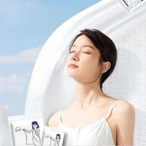 Lot de 10 serviettes de bain jetables, séchage rapide, indispensables pour les voyages et la douche. (1/5)