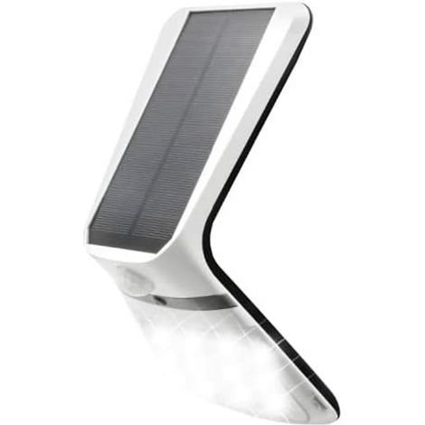 Applique solare 3,5w 430lm sensore di presenza ricaricabile 2 8m Colore bianco 10,5x13cm EDM (1/5)