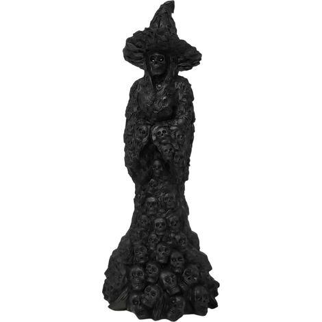 Halloween Sorcière Crâne Vintage Effrayant Décorations Halloween Sorcière Vintage Pour Maison Chambre Salon Cuisine Maison Hantée Jardin Cour Patio Porche (1/5)