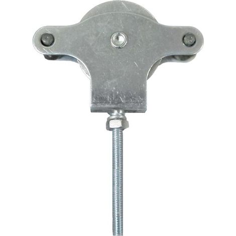 Polea Tendedero Wolfpack Zincado 60 mm. Roldana Metal con Tornillo