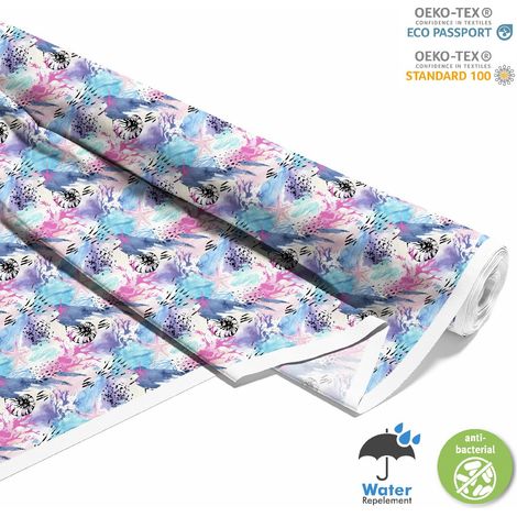 TESSUTI DECORATIVI PER ESTERNI OXFORD - Motivo la natura selvaggia dell'oceano I DX201 (1/5)