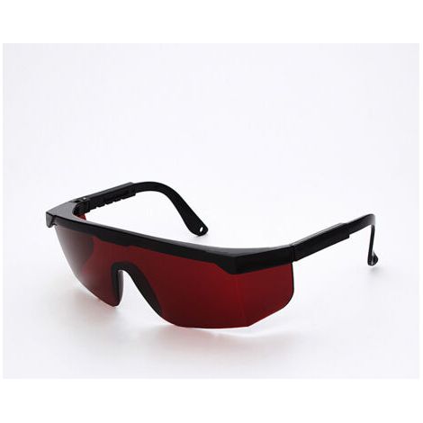 royaluxe-Lunettes de protection laser et lumière pulsée--monture noire lentille rouge