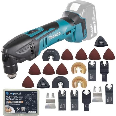 Makita DTM50Z 18v LXT Cordless Multi Tool + 54pc Set Plunge Blades + Box Bare (1/4)