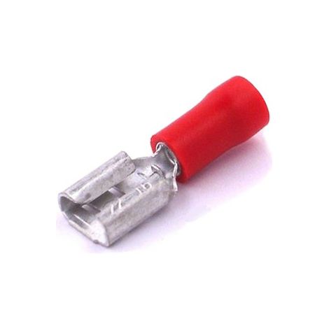 Cosse de câble 4,8x0,8 Femelle Preisolees Rouge
