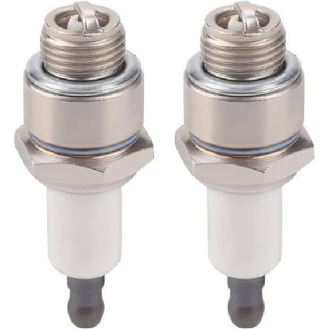 Ecleanfy-Lot de 2 bougies d'allumage RJ19LM pour Briggs & Stratton 796112, 802592, 5095D Champion J19LM (1/5)