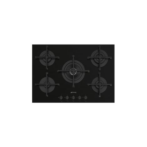 Smeg Cucina PV275B. Colore del prodotto: Nero, Posizionamento dell'apparecchio: Da incasso, Dimensione della larghezza del piano cottura: 72 cm. Tipo di controllo: Manopola, Posizione di controllo:... (1/5)