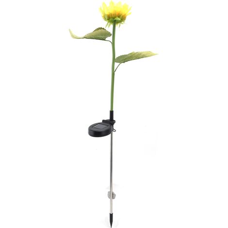 Lampe solaire LED étanche IP66, effet tournesol, pour la décoration extérieure de jardin, cour et pelouse. (1/5)
