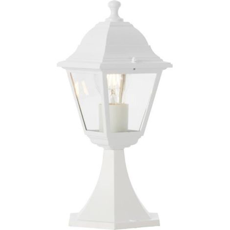 Borne extérieure NISSIE blanc - Brilliant - Métal/verre - IP44 - 1xE27 60W (1/5)