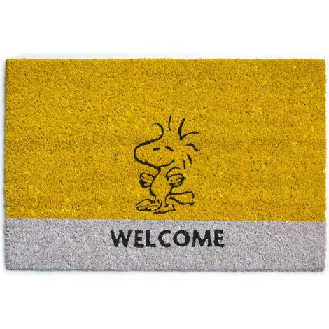 Excelsa Peanuts Zerbino Ingresso Woodstock, Fibra di Cocco, Giallo, 40 x 60 cm (1/2)