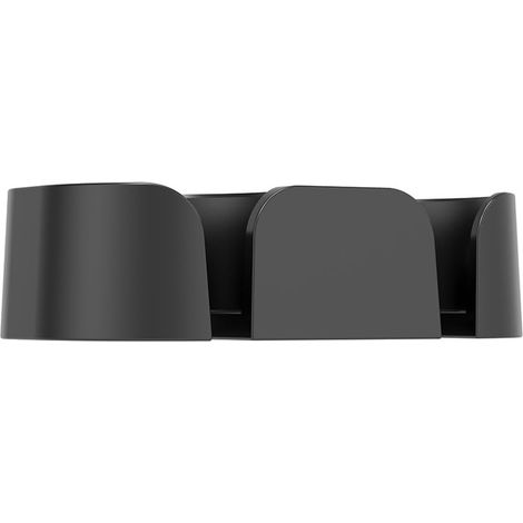 Porte-verre à vin mural et de bureau double usage pour salle de bain, support pour boisson de douche noir (1/4)