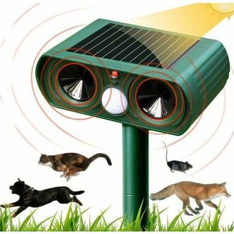 Repellente solare a ultrasuoni per gatti e animali – Rilevatore di movimento – Impermeabile – Protezione del giardino duratura (1/5)