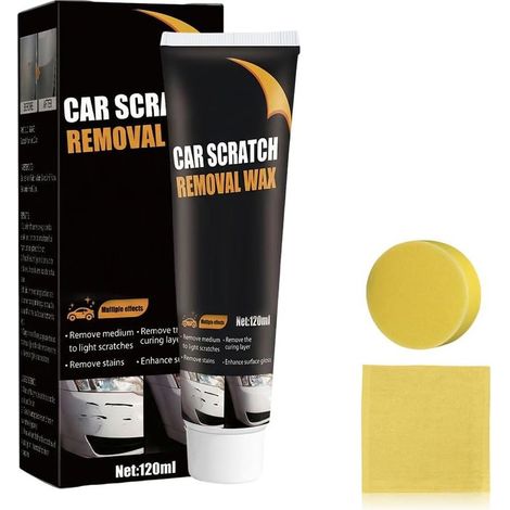 Scratch Removal Wax,120 ML Polish Voiture,Efface Rayure Profonde Voiture,Rénovateur de Peinture - Carrosserie Éclatante - Protection Durable (1 Pcs) (1/5)