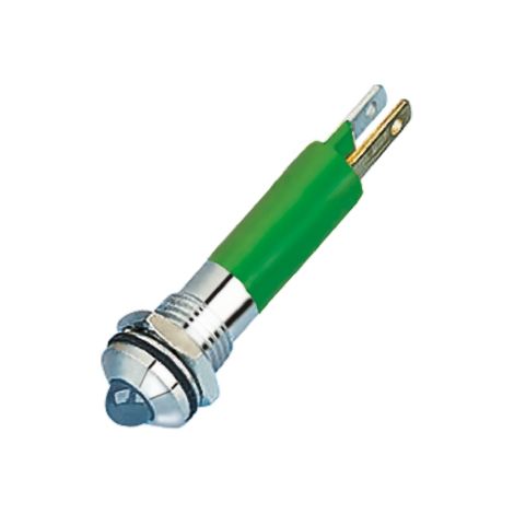 Voyant LED lumineux Vert RS PRO, dia. 8mm, IP67 ( Prix pour 1 )