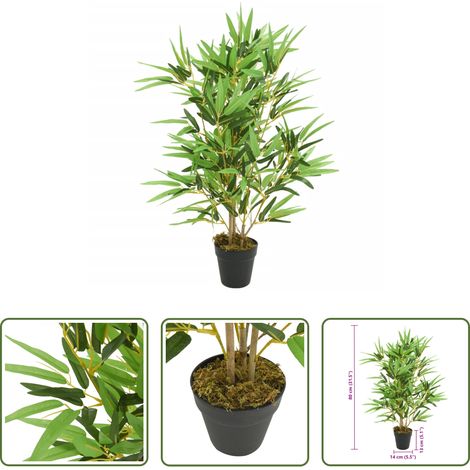 Décoration intérieure - Bambou artificiel 368 feuilles 80 cm vert (1/5)