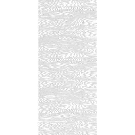 Pannello per Porta Blindata Alluminio Bianco Effetto Onde 90x210 cm (1/4)
