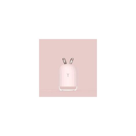 Diffusore d'aria, purificatore d'acqua, umidificatore d'aria a ultrasuoni alla lavanda, diffusore di oli essenziali, atomizzatore Crezuo a forma di coniglio