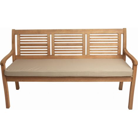 Coussin de banc de jardin 110x60x7cm assise, coussin de banc de jardin Beige, coussin de balancelle de jardin, coussin d'assise plat (1/5)