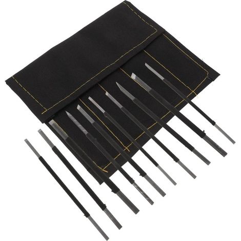 10 Pièces Set de Outils de Gravure Acier Au pour Sculpture sur Pierre Kit de Tailleur de Pierre et pour Artisans et Débutants (1/5)