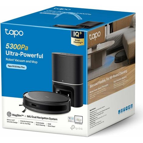 TP-Link Tapo RV20 Max Plus robot aspirador negro 5300 Pa (1/3)