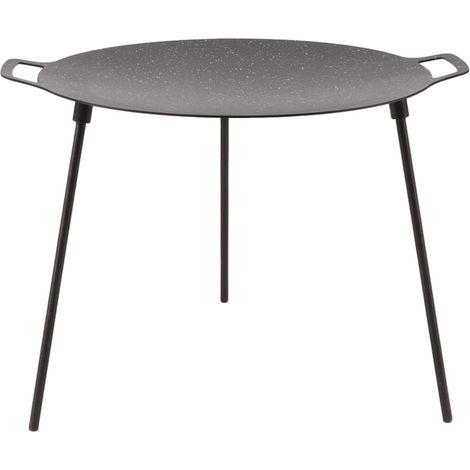 Runde Grillpfanne, antihaftbeschichtet, 6-lagig, 2 Griffe, Grillplatte aus medizinischem Stein, Höhe 30 cm, geeignet für Herd und Backofen, 14,2 Zoll (1/5)