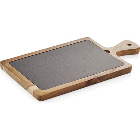 Planche de service 34 x 18 cm bois acacia ardoise SLATE & SERVE - Was Germany (1/2)