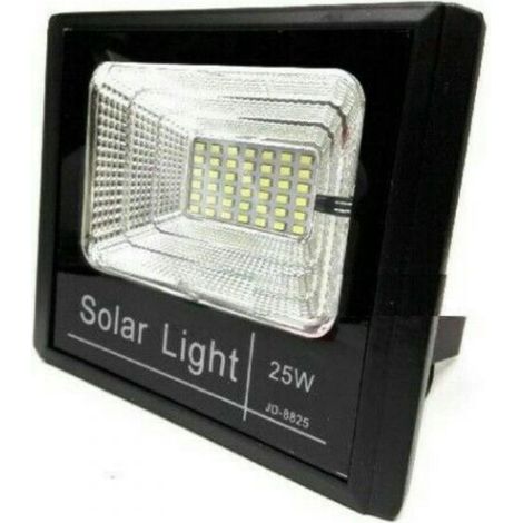 FARO LED CON PANNELLO SOLARE CREPUSCOLARE DA 10W-25W-40W-60W-100W + TELECOMANDO 25 WATT