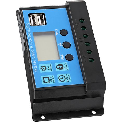 Régulateur de charge solaire PWM 60A 12V/24V automatique contrôleur de panneau solaire (1/5)