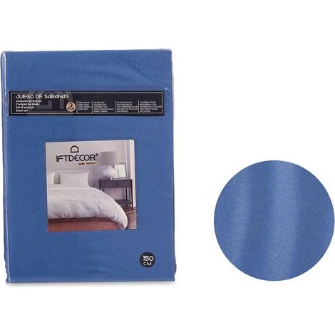 Bettwäsche-Set Gift Decor Blau Doppelmatratze 3 Stücke