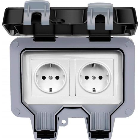 PC Socket IP66 Waterproof Dustproof Wall German Standard 220-250V 16A 100MB 50mH Female Male Power Outlet Plug Waterproof Seal - Design (1/5)