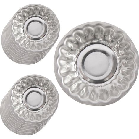 Ausstechformen-Set, Stahl, 20-teilig, runde Form