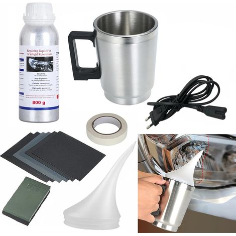 Kit per il ripristino dei fari - Rinnova facilmente i fari della tua auto. Kit per il ripristino dei fari auto, pulizia efficace per auto e moto. Kit per il ripristino dei fari (1/5)