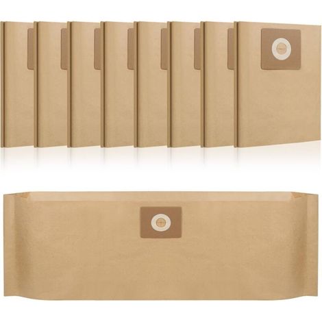 Lot de 15 sacs filtrants en papier pour accessoires Bosch Advancedvac 20 (1/2)