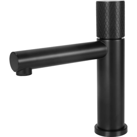Mitigeur Lavabo Noir, Robinet Bain Acier Inoxydable Eau Chaude Froide (1/5)