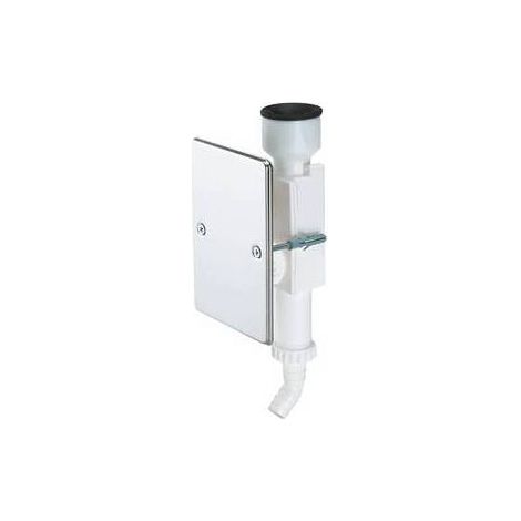 SIFONE SCARICO CONDENSA AD INCASSO PIASTRA INOX Misura: 1" x 46
