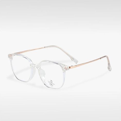 Lunettes anti-lumière bleue unisexes sans correction - Blanc or rose (1/3)