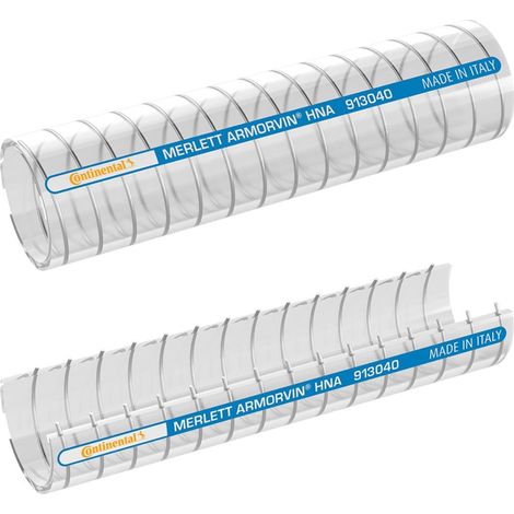 Tubo ARMORVIN HNA – PVC spiralato per aspirazione/mandata liquidi - al metro - Diametro: Ø mm. 25 (1/2)