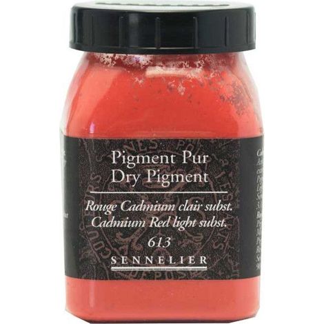Pigment pour création de peinture - pot 90 g - Rouge de Cadmium clair substitut