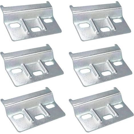 Lntyq Rail de suspension Plaque de fixation Support Armoires Meubles 6 PCS Rail de suspension pour meubles 60mm Armoires de cuisine Armoires Meubles Garde-robe (Argent) (1/5)