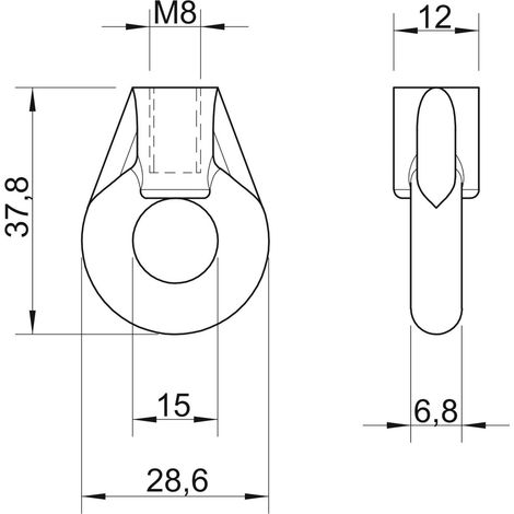 OBO Bettermann Ringöse galv. vz 2084 M8 G 100 Stk