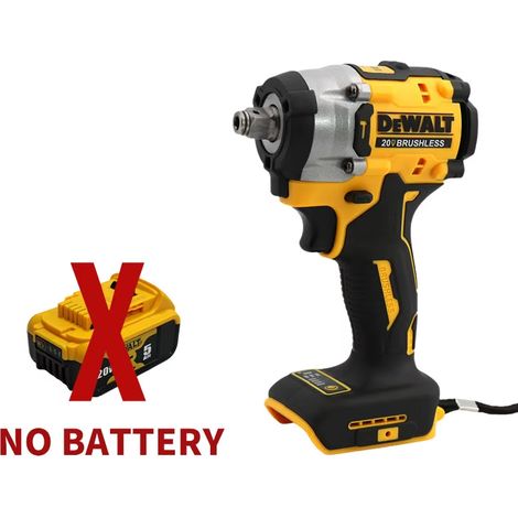 DEWALT DCF921 Clé à chocs rechargeable sans balais 406N.m, outil professionnel pour boulons et écrous
