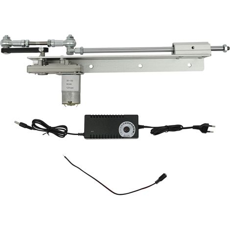 Actionneur linéaire de piston élévateur, DC 24 V 120 tr/min, moteur électrique linéaire, transmission télescopique réglable, moteur DIY avec régulateur de vitesse, course 3-15 cm