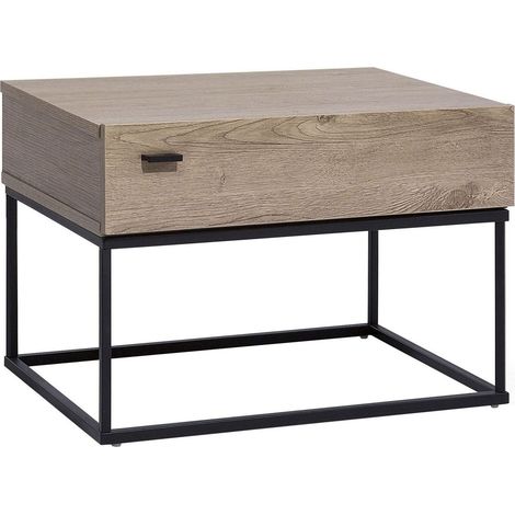 1 Drawer Bedside Table CAIRO Taupe