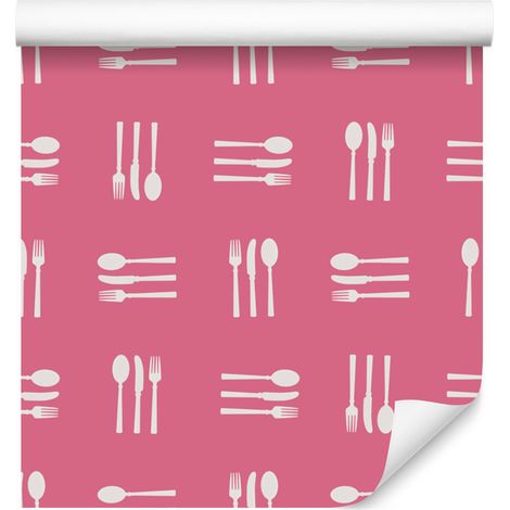 Carta da parati Sztucce rosa cipria per soggiorno e camera da letto 50x1000 cm (1/5)