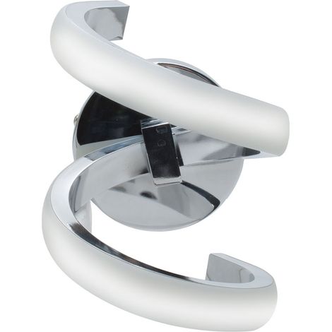Applique a parete stilizzato 9 watt lampada da muro spirale argento luce tre colorazione di luce (1/5)
