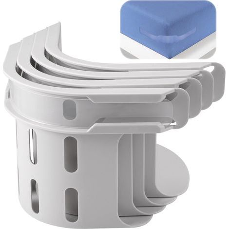 Porte-feuilles. Sécurisez vos feuilles fermement en place. sangles de matelas lourdes pour plus de feuilles lâches Installation facile. convient à toutes les tailles de matelas 4pcs. blanc (1/5)