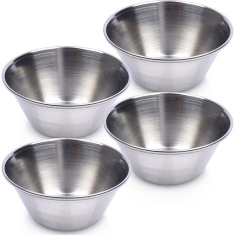 Saucenschale aus Stahl, Dip-Behälter, 40 ml, 4 Stück